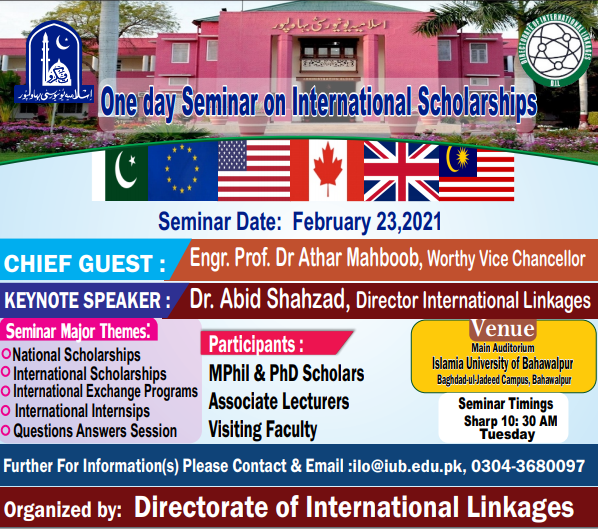 One day Seminar on International Scholarships