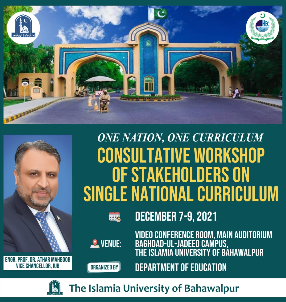 Consultative Workshop of Stakeholders on Single National Curriculum