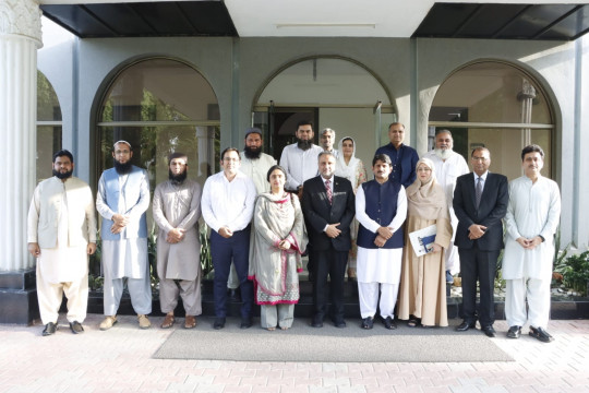 The felicitation ceremony for the ORIC team was held at the VC Secretariat, Baghdad-ul-Jadeed Campus