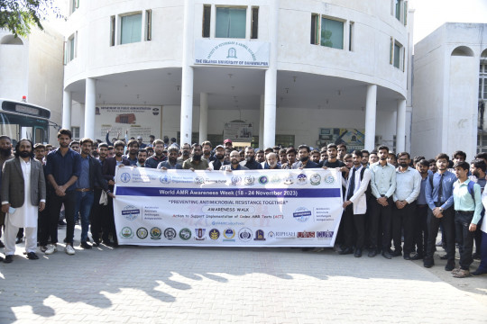 In commemoration of World AMR Awareness Week (WAAW 2023) an awareness walk was conducted at the BJ campus