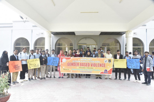 IUB arranged an Awareness walk Against Gender-Based Violence at Baghdad-ul-Jadeed Campus