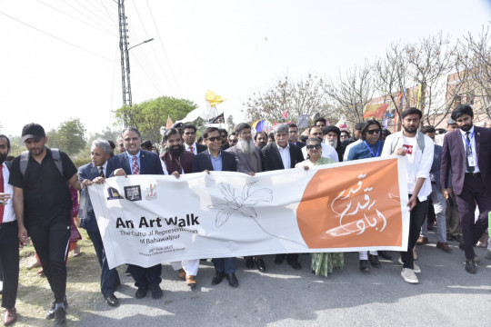 Inauguration of Walking Float - قدم قدم آباد (BLCF-2023) بہار آمد، نگار آمد (DAY 2)