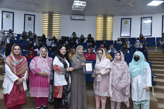 An awareness seminar on breast cancer organized by the Islamia University of Bahawalpur, Pakistan