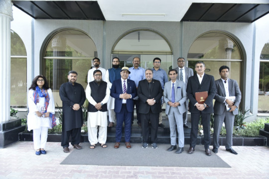 Mr. Ahmad Shafiq CEO of College of Tourism & Hotel Management (COTHM) and his Team visited the IUB