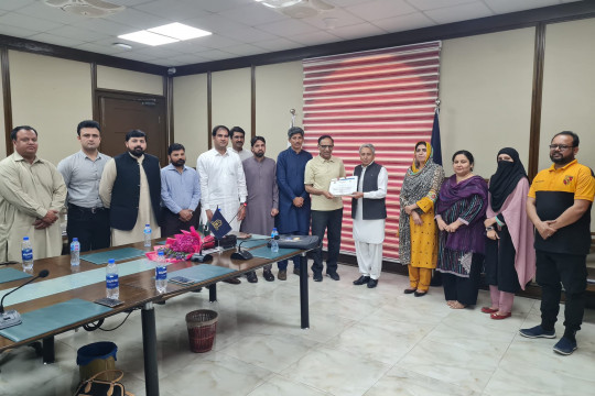 Canadian social activist Dr. Nazir Hussain Chaudhry's visit to Islamia University Bahawalpur