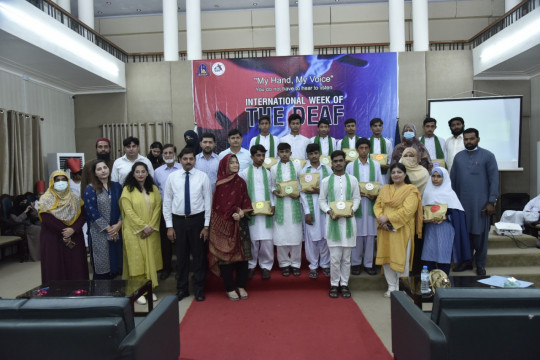 The Islamia University of Bahawalpur observed International Week of "The Deaf".