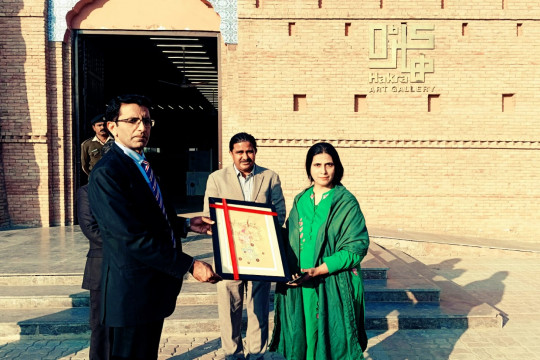 Dr Syed Bilal Haider Executive Director General Punjab Council of Arts visited University College of Art and Design, IUB