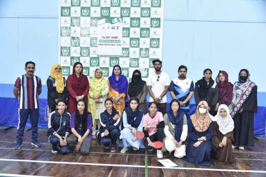 Prime Minister's Youth Programme - Table Tennis for Women at The Islamia University of Bahawalpur Pakistan