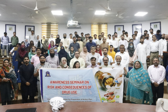 Awareness seminar on Risk and Consequences of Drug Use held at Faculty of Chemical & Biological Sciences, IUB