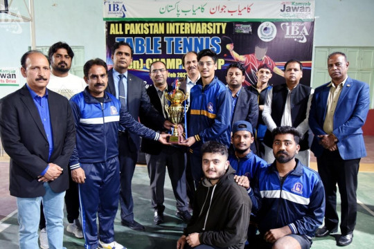 IUB received 2nd position of All Pakistan Intervarsity Table Tennis Championship 2021-22.