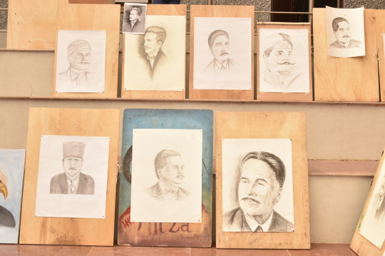 Portrait Competition at IUB on the occasion of Poet Allama Muhammad Iqbal's Birth Anniversary