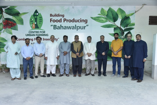 WVC Engineer Prof. Dr. Athar Mahboob's visit to the inauguration ceremony of the Center for Urban Farming
