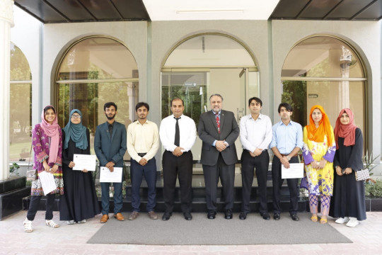Certificate of Appreciation for IUB students representing in USA universities
