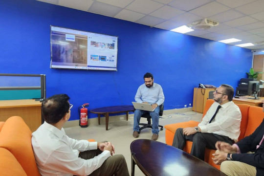 Vice Chancellor Prof. Dr. Muhammad Kamran visited IT Facilitation Center, Directorate of IT, IUB.