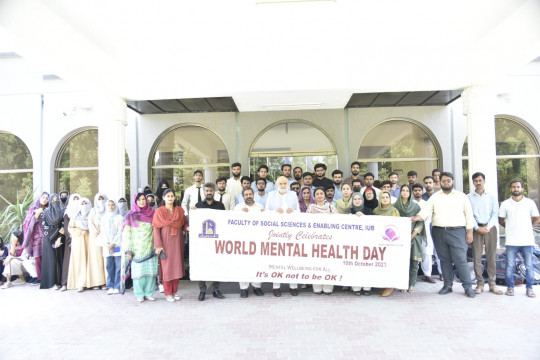 An awareness walk was organized on the occasion of World Mental Health Day