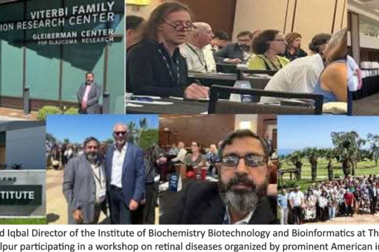 Prof. Dr. Muhammad Iqbal, participated in a workshop on retinal diseases organized by prominent American institutions.