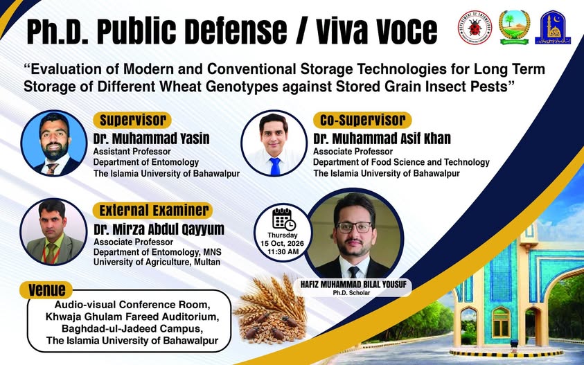 PhD open defense at Department of Entomology, IUB
