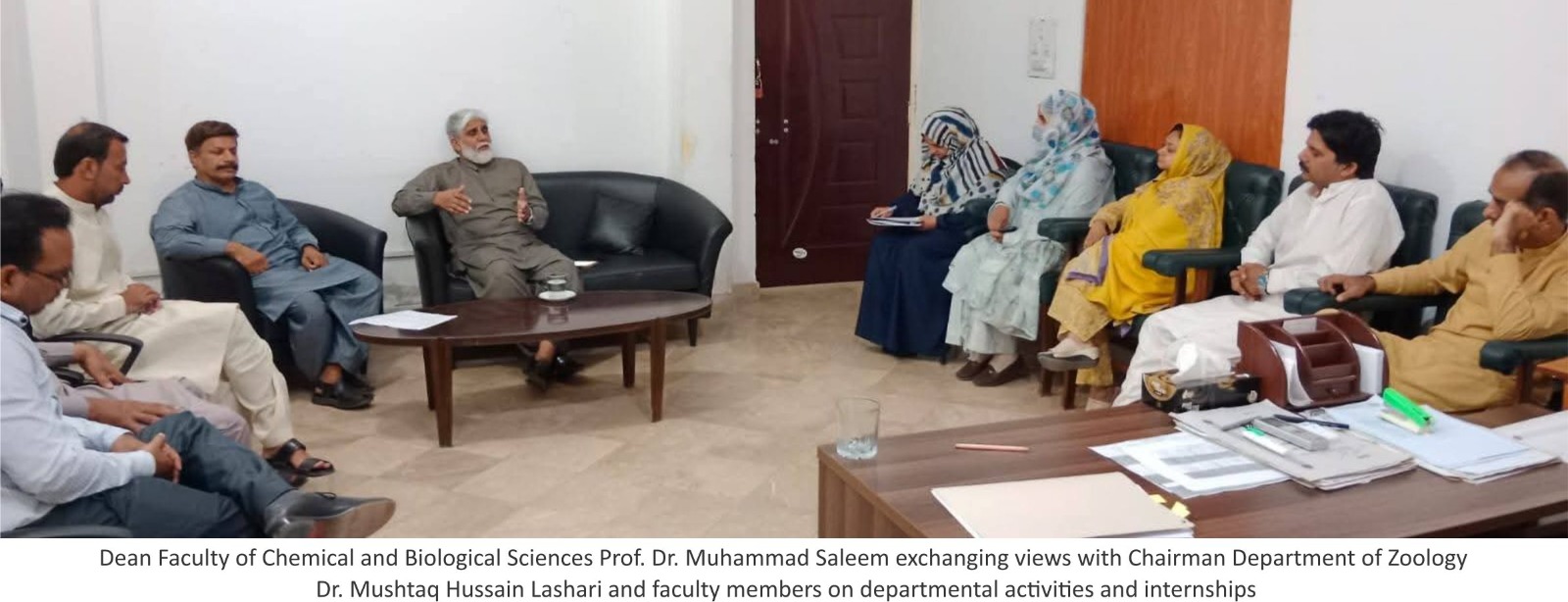 An internship program for 31 students from the 7th semester of the BS Zoology program at IUB