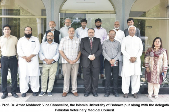 A delegation of Pakistan Veterinary Medical Council visited the Faculty of Veterinary and Animal Sciences IUB