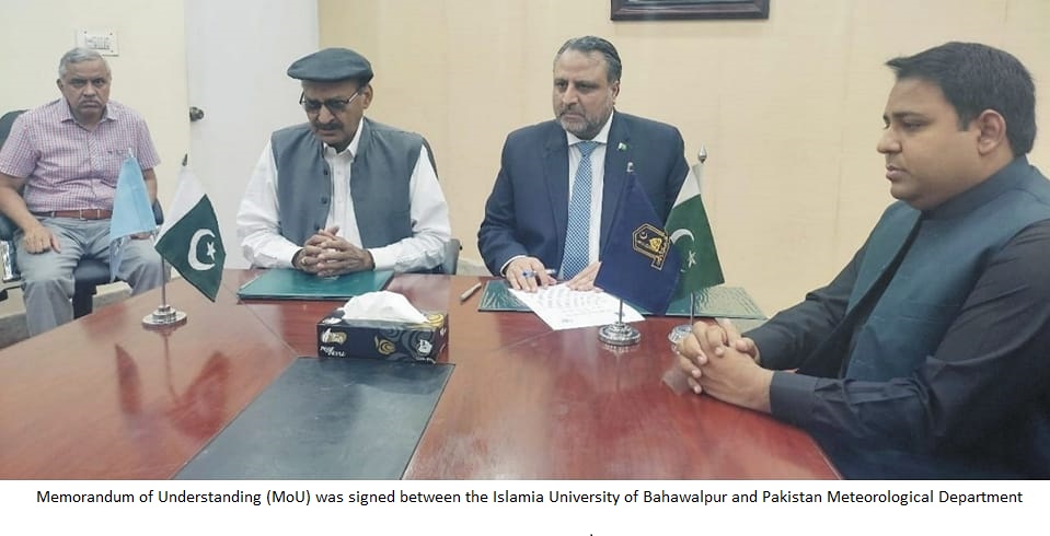 A Memorandum of Understanding was signed with the Pakistan Meteorological Department