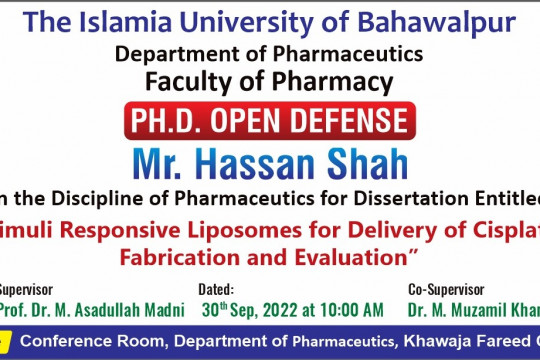 PhD Open defense at Department of Pharmaceutics