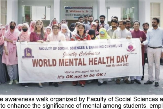 IUB observed World Mental Health Day 2022