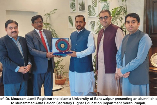 IUB delegation led by Prof. Dr. Moazzam Jamil met Secretary HED South Punjab Muhammad Altaf Baloch