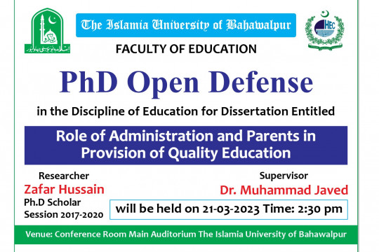 PhD Open Defense at the Faculty of Education, IUB