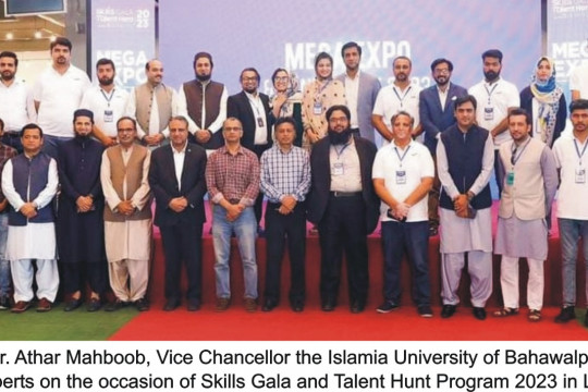 Worthy VC Engr. Prof. Dr. Athar Mahboob participated in the Skills Gala and Talent Hunt Program 2023 in Lahore