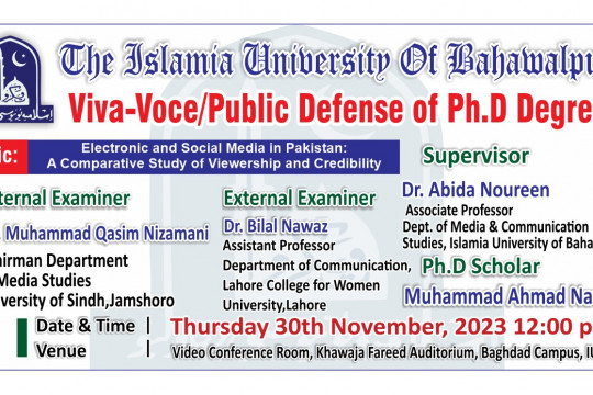 PhD open defense at the Department of Media & Communication Studies, IUB