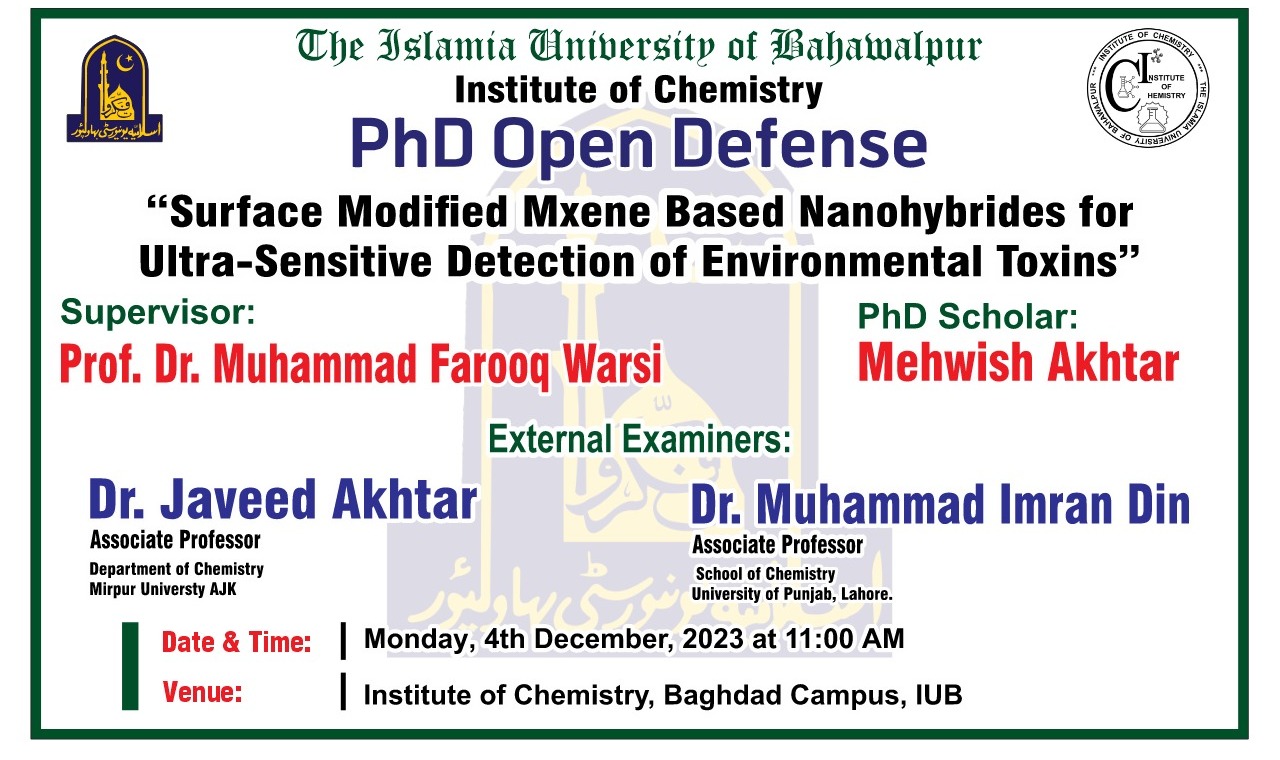 phd imran din chemistry