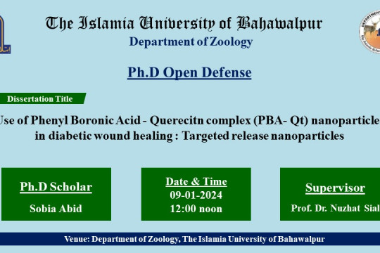 PhD Open Defense at the Department of Zoology, IUB