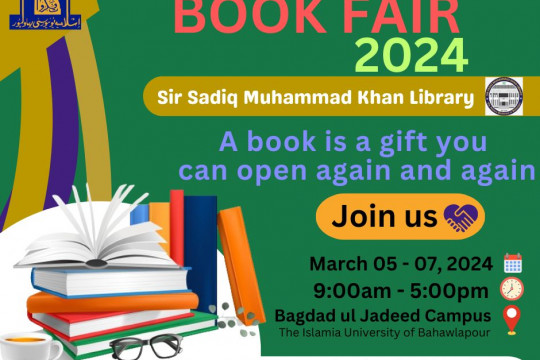 Book Fair 2024 at Sir Sadiq Muhammad Khan Library Baghdad-ul-Jadeed Campus, IUB