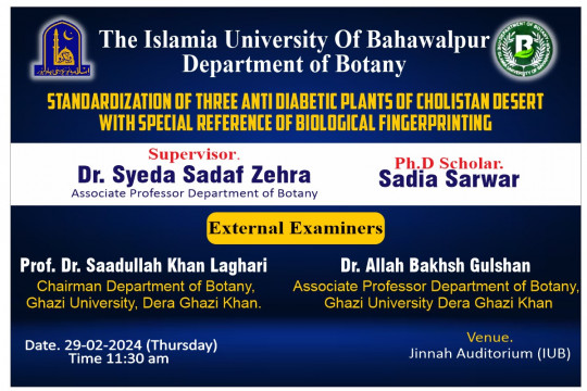 PhD open defense at the Department of Botany, IUB