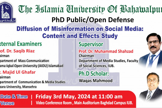 PhD open defense at the Department of Media Studies, IUB