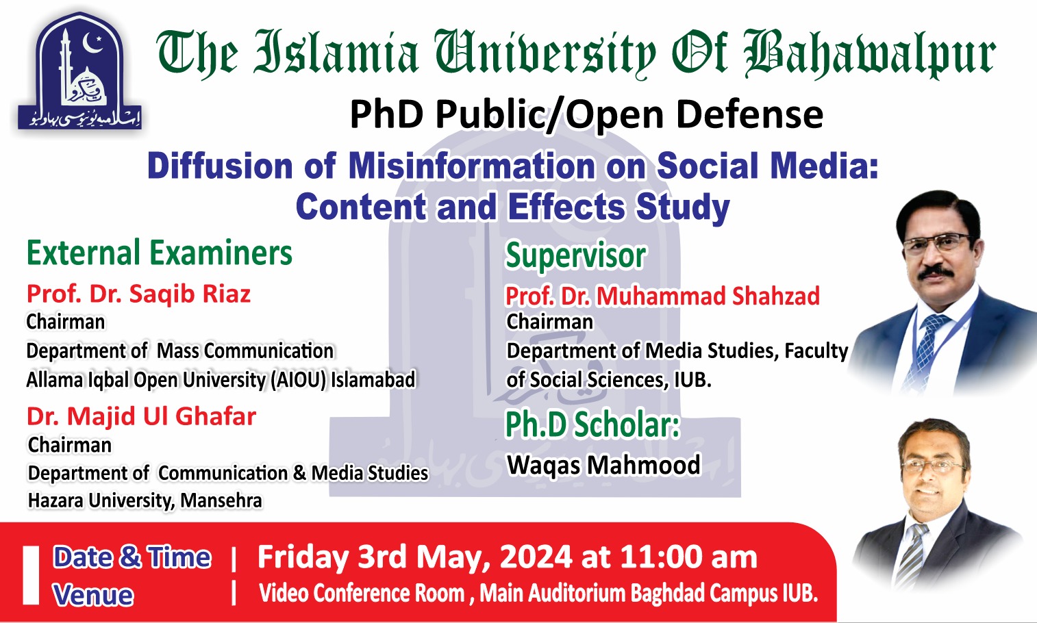 waqas mehmood phd media studies