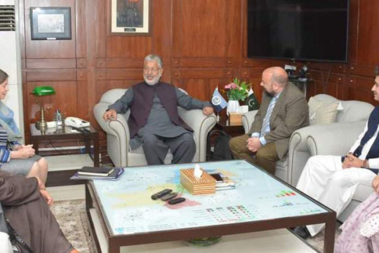 Prof. Dr. Saeed Ahmad Buzdar along with the faculty members of UK universities met the Chairman HEC Prof. Dr. Mukhtar