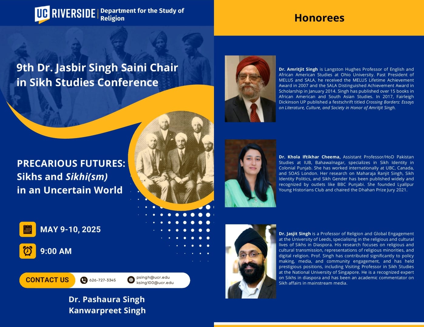IUB faculty member Dr. Khola Cheema is awarded by the University of California for promoting Punjabi and Sikh studies.