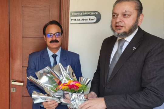 Pro Vice Chancellor Prof. Dr. Abdul Rauf formally assumed his new responsibilities