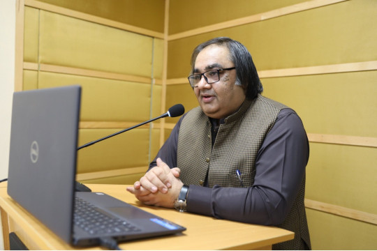 Dr. Muhammad Saleem, a professor of applied psychology at IUB, gave the remarks on World Autism Awareness Day 2026.