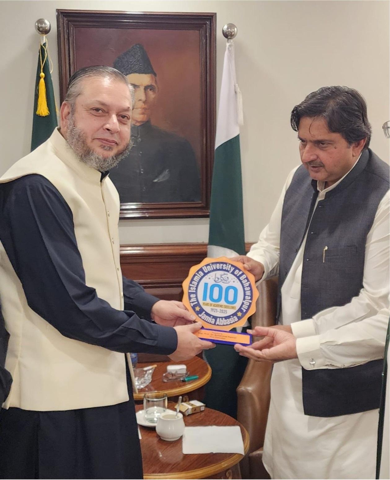 Vice Chancellor Prof. Dr. Muhammad Kamran Calls on Speaker Punjab Assembly Malik Muhammad Ahmed Khan