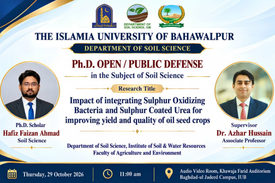 PhD Open Defense at department of Soil Science
