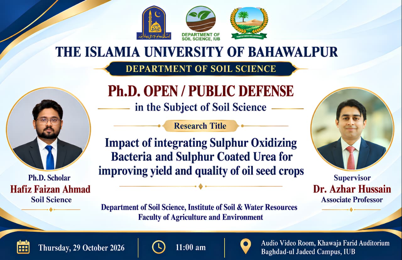 PhD Open Defense at department of Soil Science