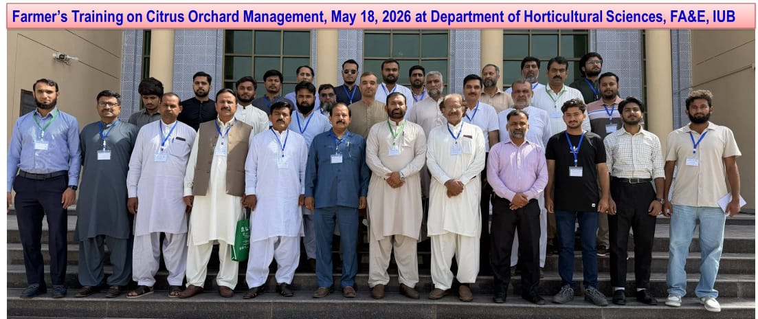 Successful Farmers’ Training on Citrus Orchard Management Held at the Islamia University of Bahawalpur
