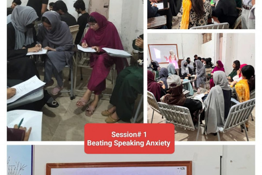 To enhance the speaking proficiency of learners, ‘Speaking Circles Club’ at the Department of English Linguistics