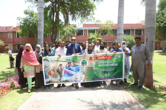 In connection with the celebrations of the successful Marka e Haq Bunyan-um-Marsoos, a rally was held at the KF campus
