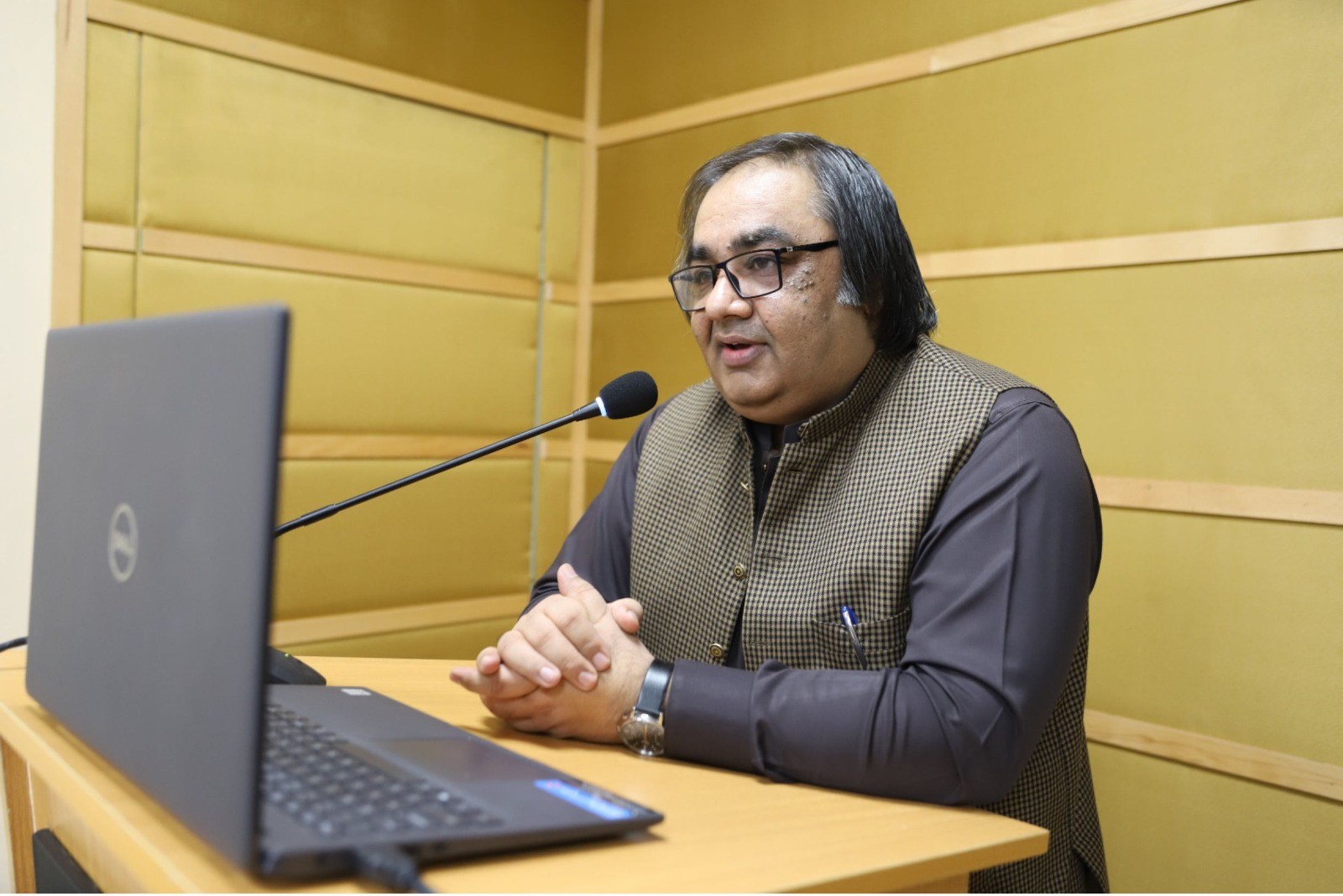 Dr. Muhammad Saleem, a professor of applied psychology at IUB, gave the remarks on World Autism Awareness Day 2026.