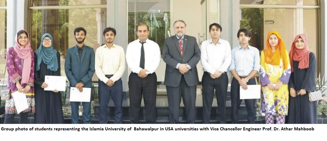 Certificate of Appreciation for IUB students representing in USA universities
