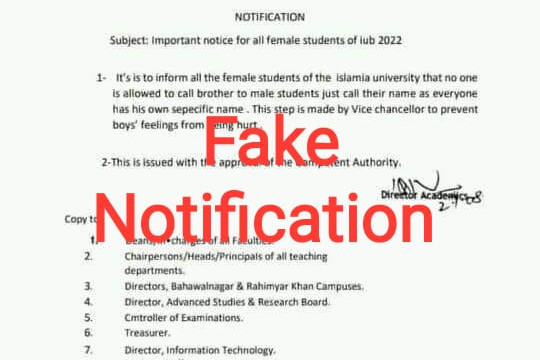 Fake Notification