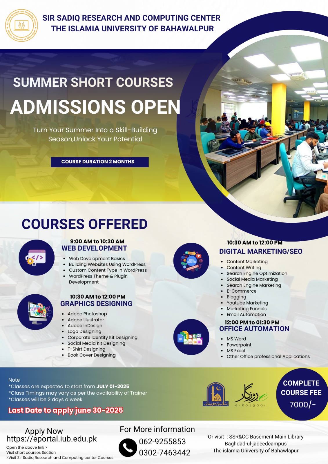 Summer Short courses in IUB